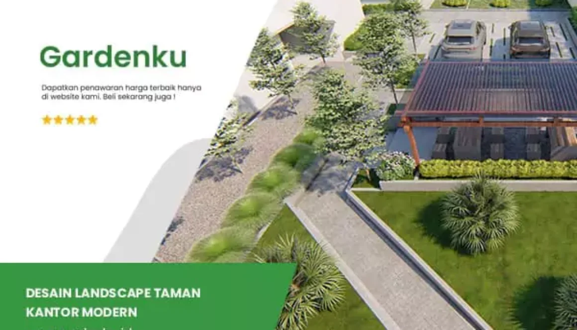 Desain landscape taman kantor